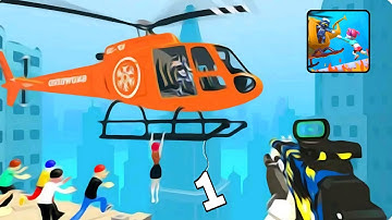 Helicopter Save the Girl - Gameplay Walkthrough part 1 Level 1-6 New Mobile Games (Android, iOS)