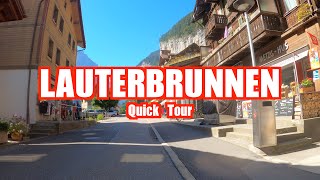 Tour of Lauterbrunnen in Switzerland in 4K