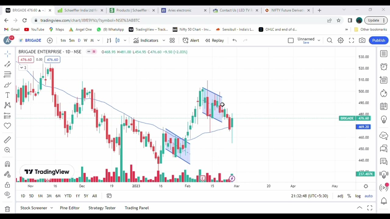 Flag and Pol pattern daily analysis 27th Feb 2023 