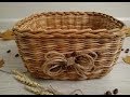 #7 Корзинка Меланж Мастер-класс от А до Я  DIY Newspaper Basket Weaving Tutorial ENGLISH SUBTITLES