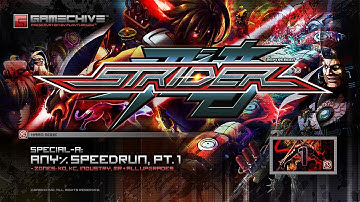 Strider [2014] (Special-A/Hard: Any% Speedrun #1, KO/KC/Industry/MR, All Upgrades) PS4 Gamechive
