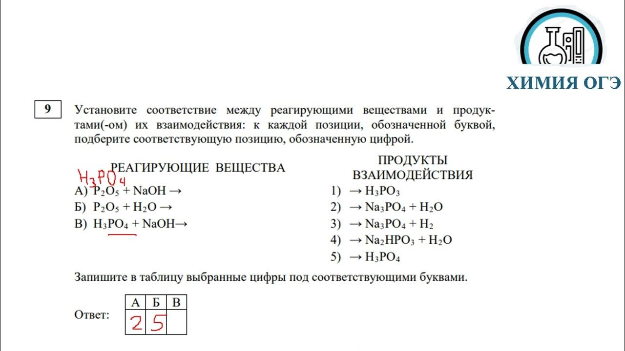 Огэ по химии задание 7. Огэ по химии задание 7