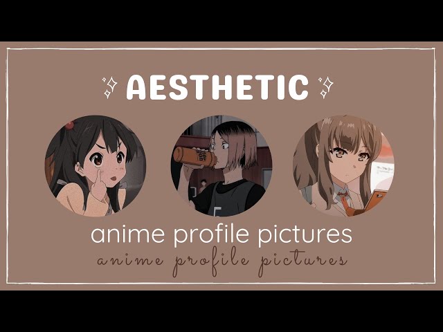 aesthetic anime girl profile pics (credits to the owners)
