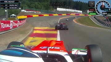 Jarno Opmeer Overtake Around The Outside Formula Renault Spa
