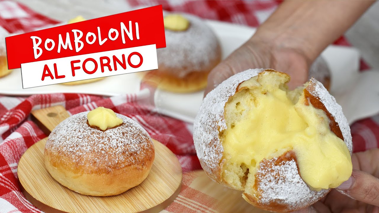 Bomboloni al forno ripieni di crema: ricetta dei krapfen al forno sofficissimi