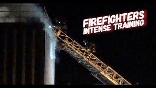 Intense Firefighter Training in New York