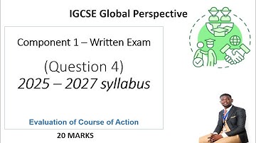 IGCSE Global perspectives question 4 course of action