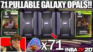 *NEW* DECADE SUPER PACKS WITH 71 GALAXY OPALS AND WE PULLED OPALS IN NBA 2K20 MYTEAM PACK OPENING