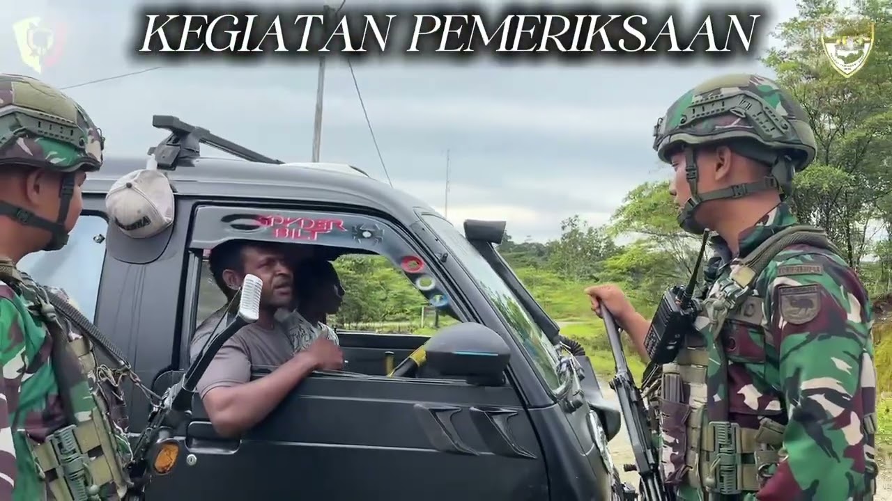 Satgas Pamtas RI-PNG Kewilayahan Yonif 763/SBA Pos Konja Bersama Masyarakat
