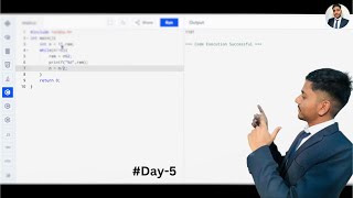write a program to convert decimal number into binary number  🚀DAY- 5🚀 C- PROGRAMMING