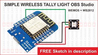 OBS Tally Light Arduino ESP8266 V3.0