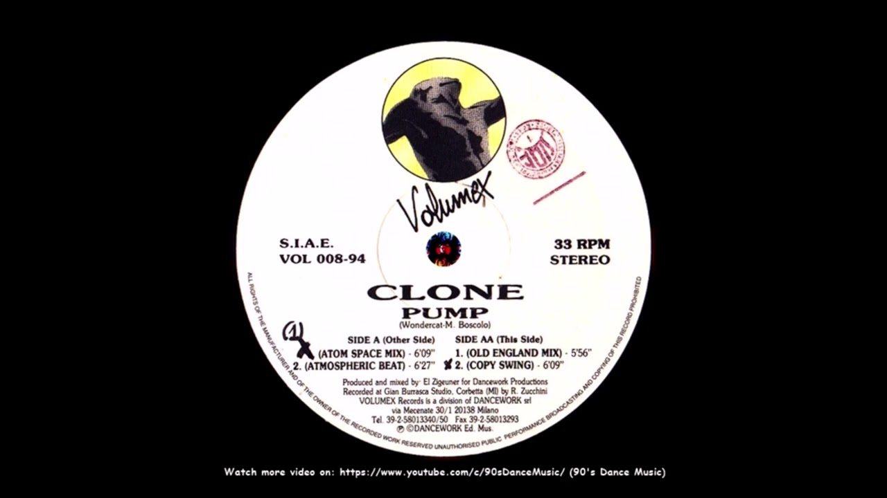 Watch Clone - Pump (Atom Space Mix) (90's Dance Music) ✅ on YouTube Watch Clone - Pump (Atom Space Mix) (90's Dance Music) ✅ on YouTube
