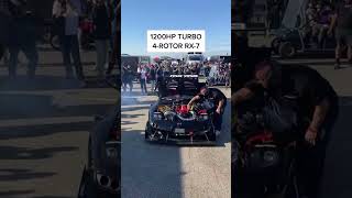 POV : 1200HP 4-Rotor Mazda RX-7 | Insane Turbo Flutter &amp; Rotary Braps! 🌪️ #shorts
