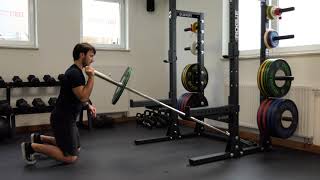 Landmine Push Press - Single Arm - Tall Kneeling