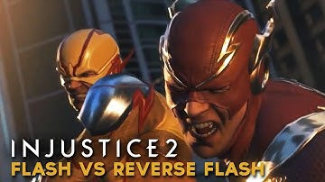 Injustice 2 - Flash vs Reverse Flash CUTSCENE (Cinematic Fight Scene) Epic Chase