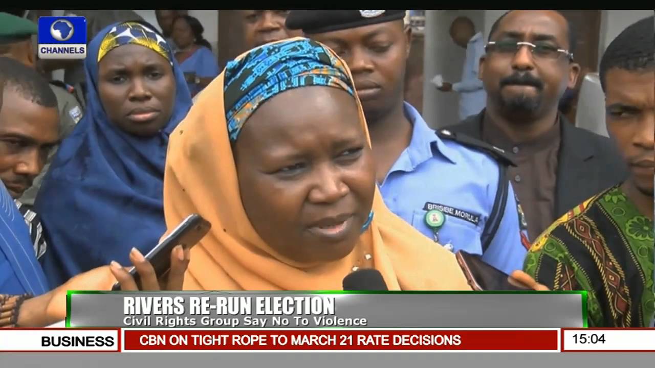 News Across Nigeria Civil Rights Group Calls For Peaceful Conduct Ahead Of Rivers Re run Poll