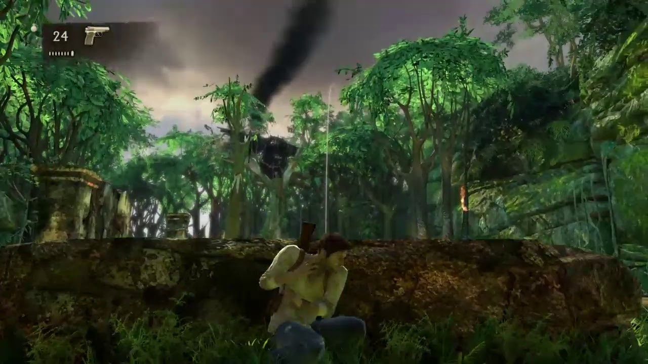 Uncharted 1 brutal mode part 1. Lots of death and rage. -shrug-