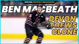 #29 TheSIQLab Ranking | BEN MACBEATH | Devon Toews Mold (2026 NHL Draft)