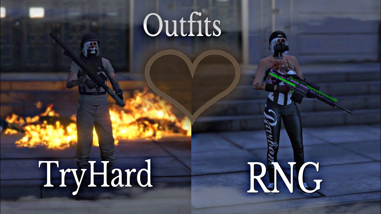 GTA Online Current Female TryHard/RNG Outfits - YouTube