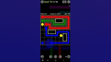 How To Solve Flow Free Scattered Pack Level 19 8x8 Board Hard Walk Through Solution Walkthrough