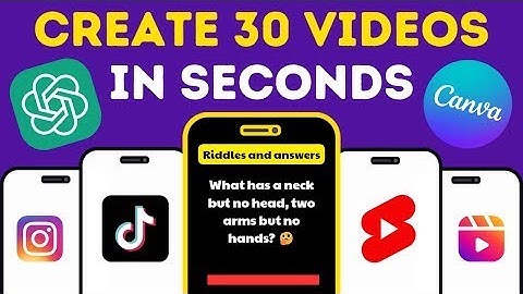 Bulk Create Videos With Canva and ChatGPT For TikTok, YouTube Shorts & Instagram Reels