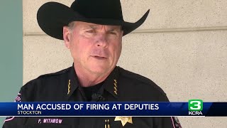 San Joaquin sheriff says man with AR-15 mistakenly fires at deputies