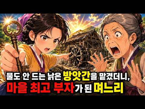 물도 안 드는 낡은 방앗간을 맡겼더니, 고을 최고 부자가 된 며느리 |야담|야사|라디오북|옛날이야기|