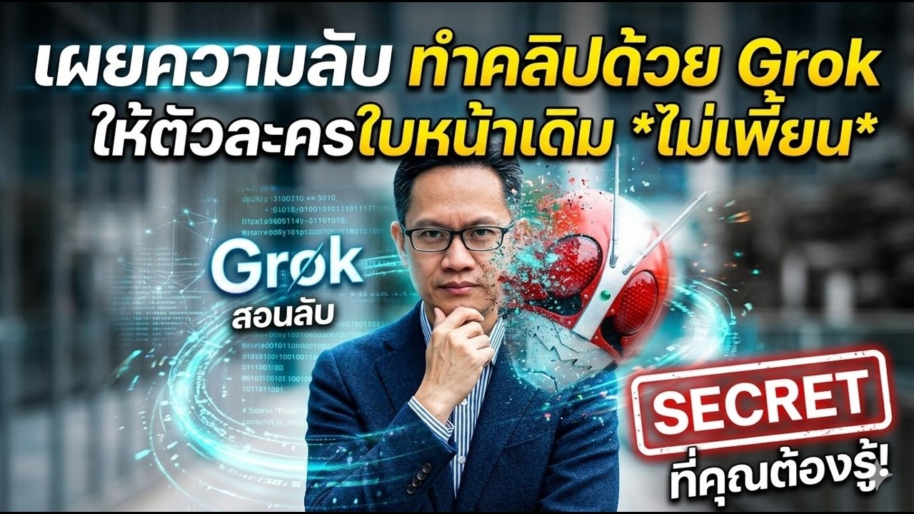 เผยความลับการทำคลิปด้วย Grok ให้ตัวละครใบหน้าเดิม ไม่เพี้ยน