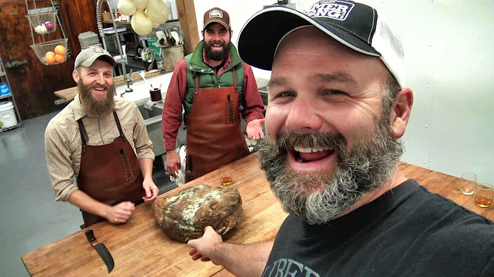 Cutting into a Traditionaly Cured Country Ham after 22 months!