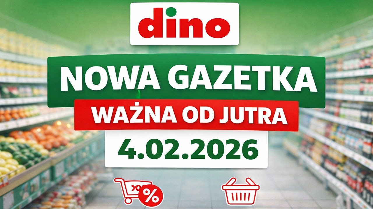 Рекламный буклет Dino действует с завтрашнего дня, 04.02.2026 🛒 Новые акции на продукты питания и...