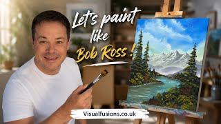 How To Paint - Oil Painting 676 Bob Ross Landscape #Art Style Relaxing #ASMR