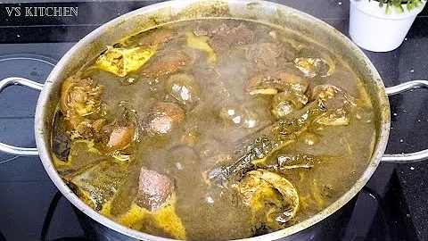 Nigerian Black Soup Recipe || How To Cook Edo Bitter Leaf Soup