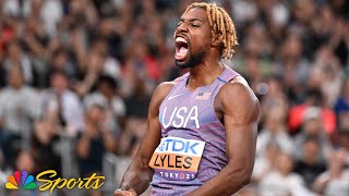 Noah Lyles runs FASTEST SEMIFINAL IN HISTORY with astounding 19.51 to reach 200m final | NBC Sports