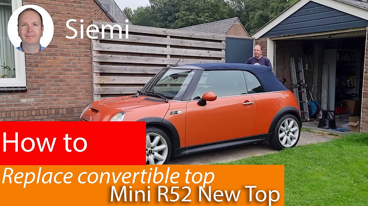 Mini cooper convertible rear window replacement