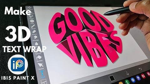 How to Make 3D Text Wrap in IBIS PAINT X | Beginners IBISPAINT X step by step tutorial