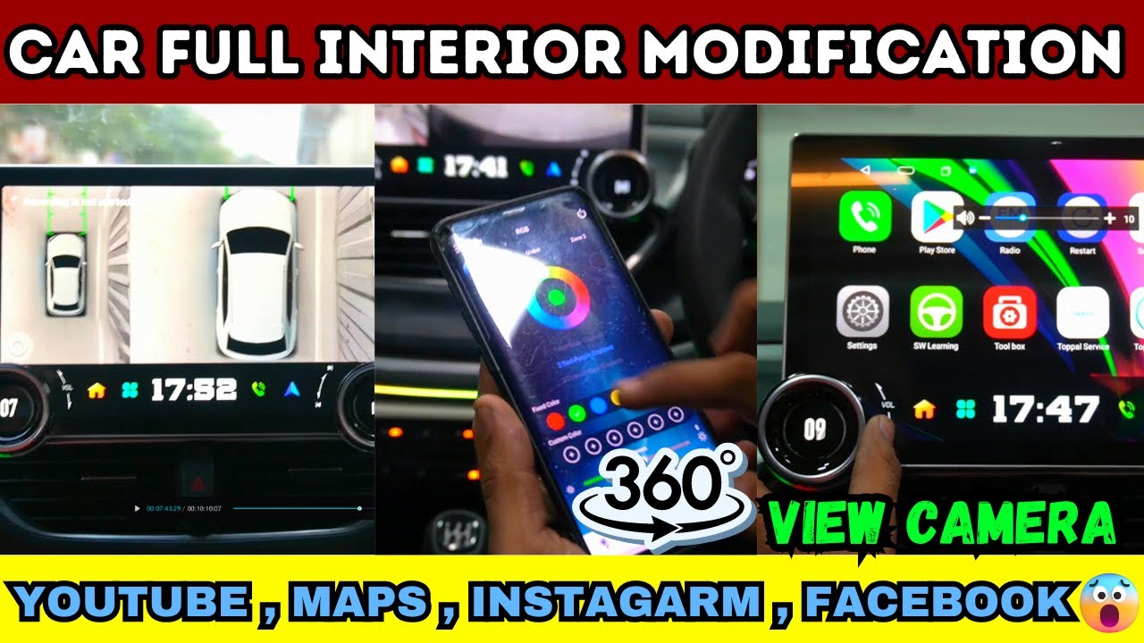 Complete car Interior Modification | advanced android system | interior ...