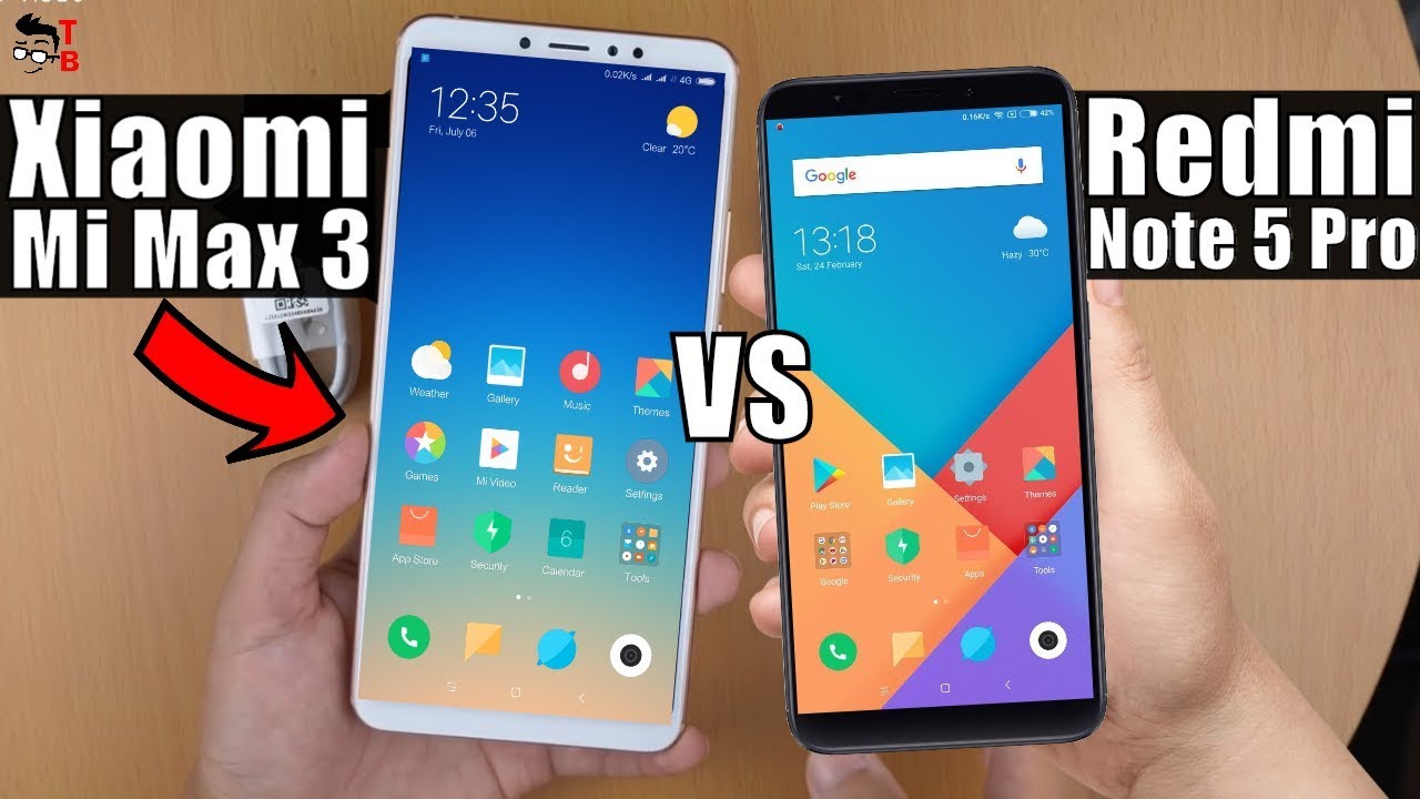 Xiaomi Mi Max 3 and Xiaomi Redmi Note 5 Pro - Comparison