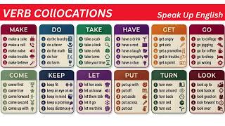 Verb Collocations with MAKE, DO, TAKE, HAVE, GET, GO | Daily Vocabulary, Phrasal Verbs & Expressions