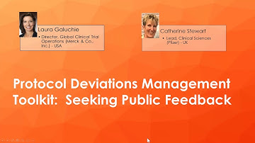 Protocol Deviations Management Toolkit Webinar