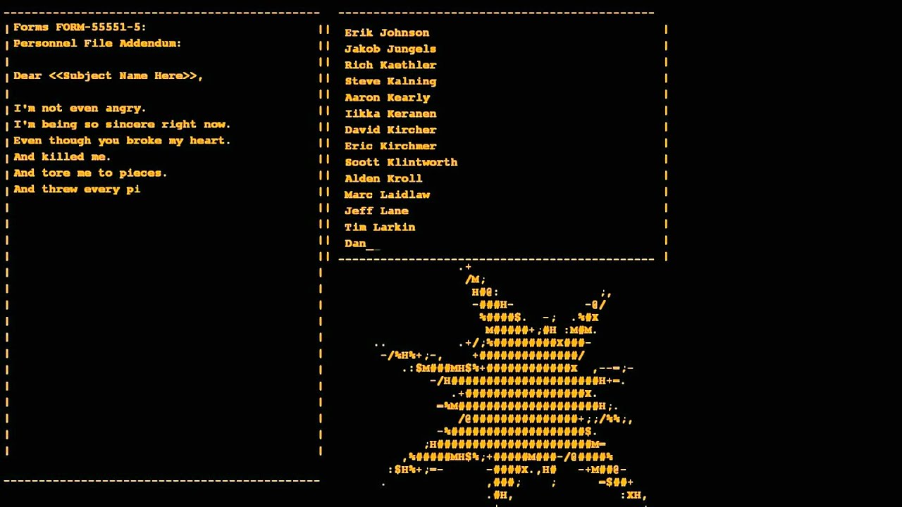 Portal 2 end credits фото 7