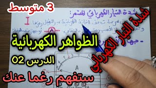 شدة التيار الكهربائي (الظواهر الكهربائية) الدرس 2 للسنة الثالثة متوسط