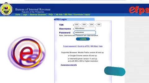 How to File Tax Return Using eFPS