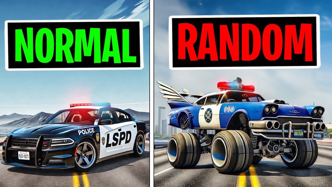 everytime I CRASH my COP CAR gets RANDOMIZED... GTA 5 RP