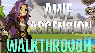 AQW Trissa Quests Full Walkthrough /join Museum | Awe Ascension Gear! End Game Grind!