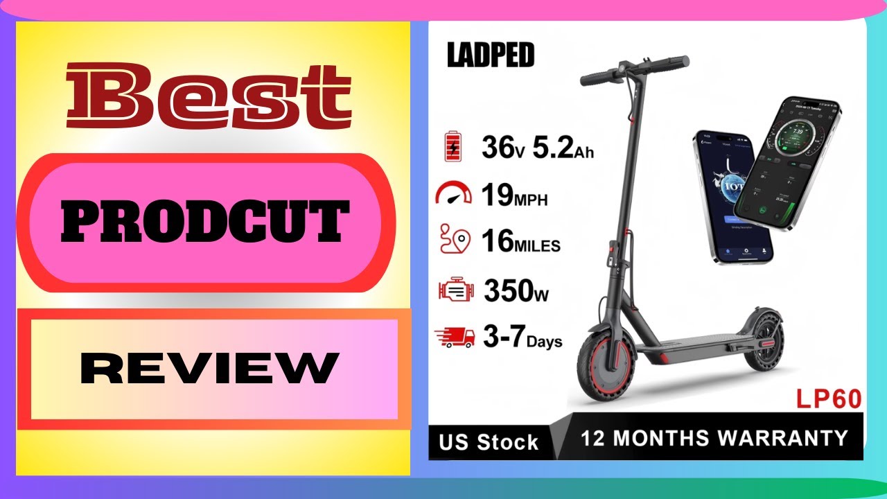 AOVOPRO LADPED LP60 Electric Scooter 350W 19mph Max Speed 8.5inch tire Folding Electric Scooter 16mi