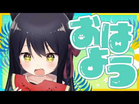【雑談/Free Talk】朝活！7月最後のおしゃべり配信だ！初見さん歓迎🐾 #猫音すず 【Vtuber】