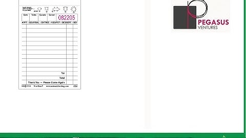 Waiter Pad 3516SP, 10,000 single copy white checks from National Checking Company Shrink Wrapped