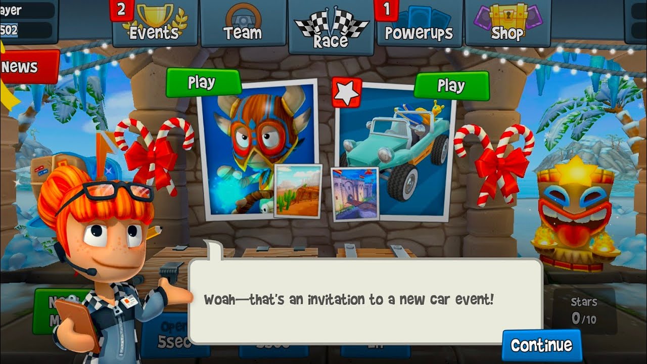 BB Racing 2 - Unlocking New Car and New Driver Race #beachbuggyracing2 ...
