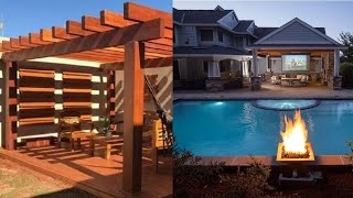 Patio Design Ideas 2023 Backyard Garden Landscaping ideas House Exterior décor /Terrace Pergola idea