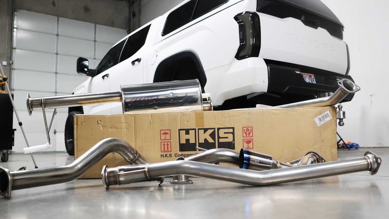 New 3rd Gen Tundra Exhaust! HKS Trailmaster Legamax Catback Exhaust on my 2022 Toyota Tundra.